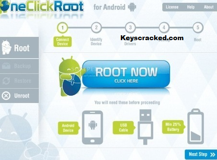 one click root license key